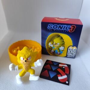 3/$20💗Sonic Yellow Roller 2024 McDONALD'S Sonic 3 The Hedgehog Movie
